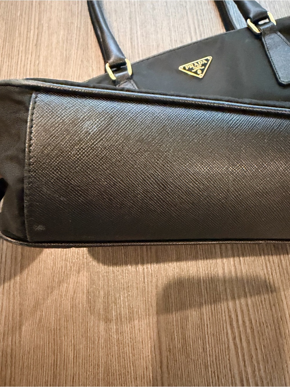 Prada Tessuto Bauletto Black Nylon and Leather Mini Tote Bag - Crossbod - Picture 5 of 9
